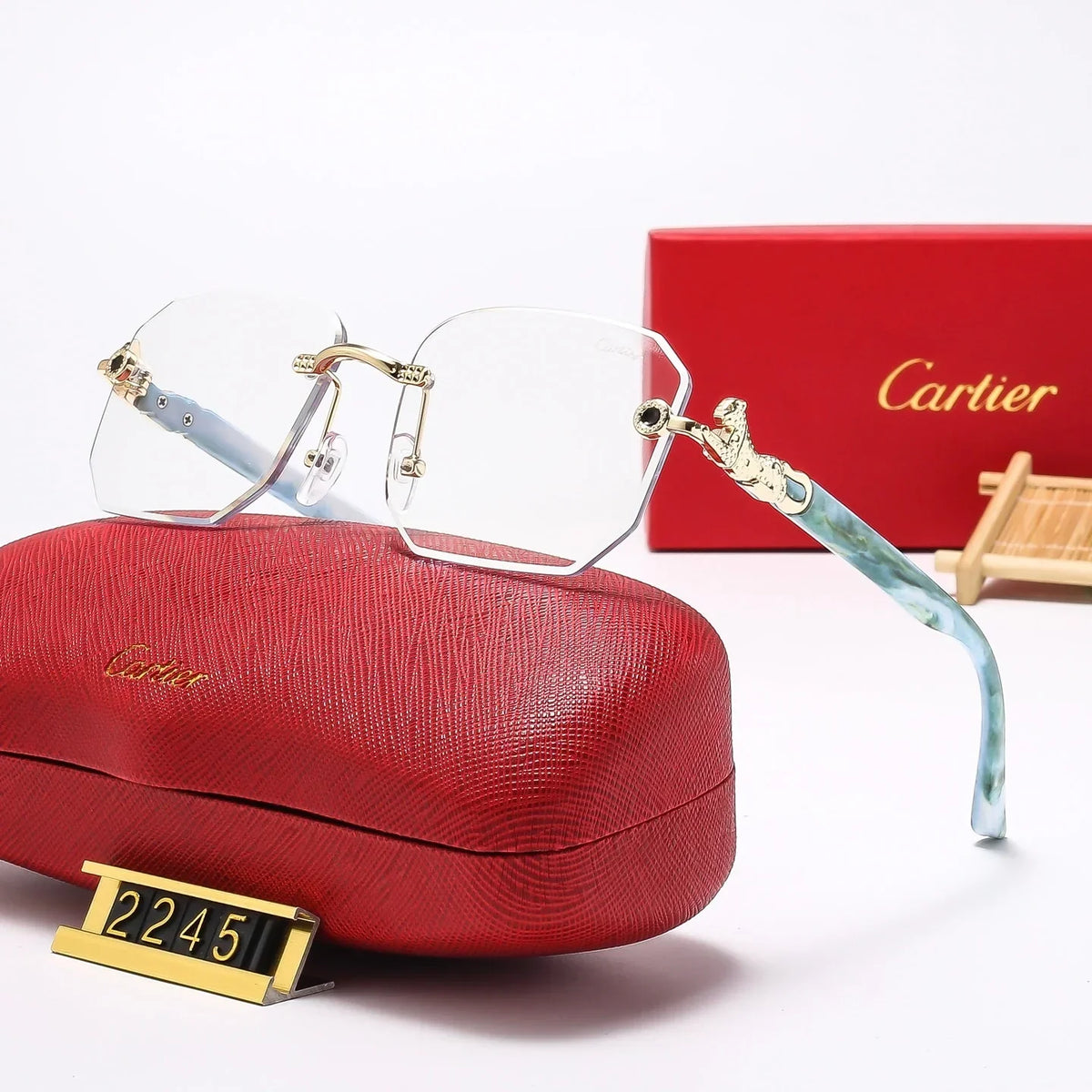 7 Colors Fashion  frameless square Sunglasses  2245