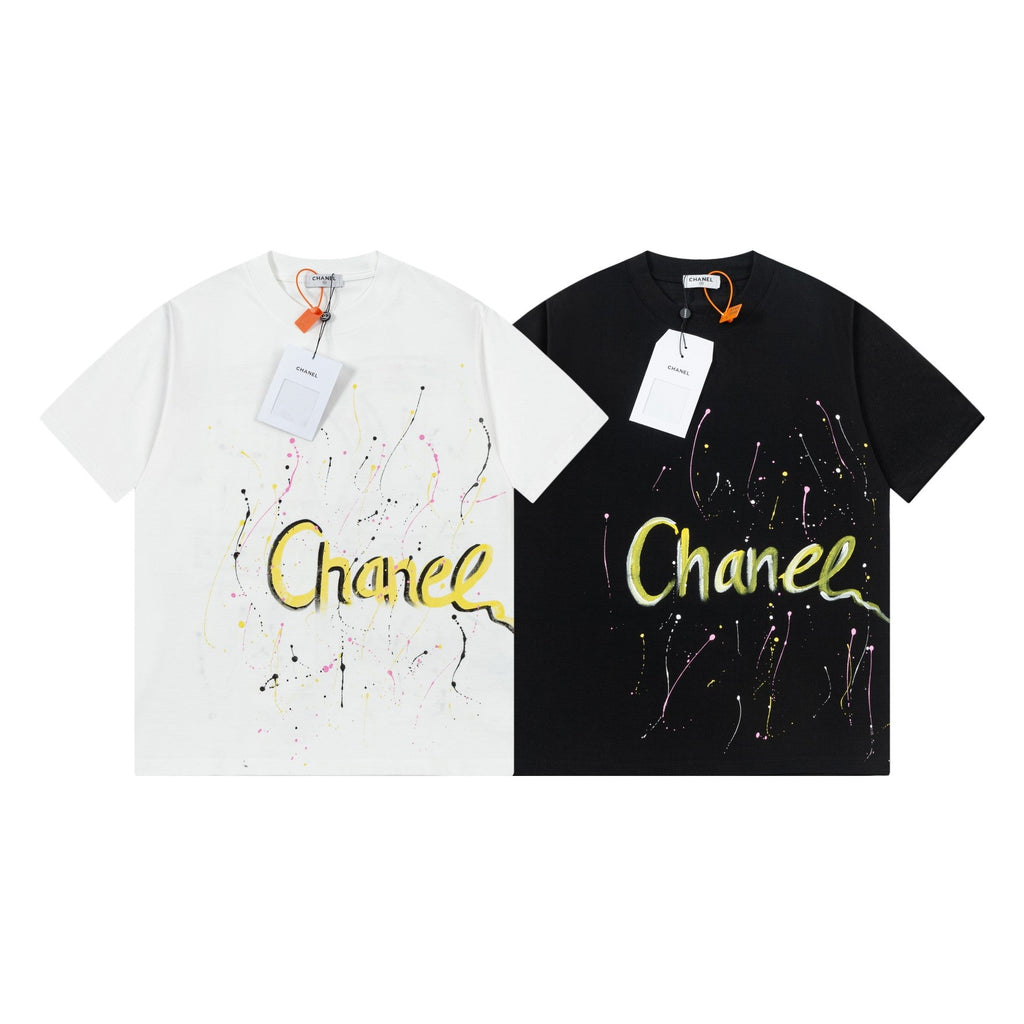 Colorful handmade graffiti t-shirt