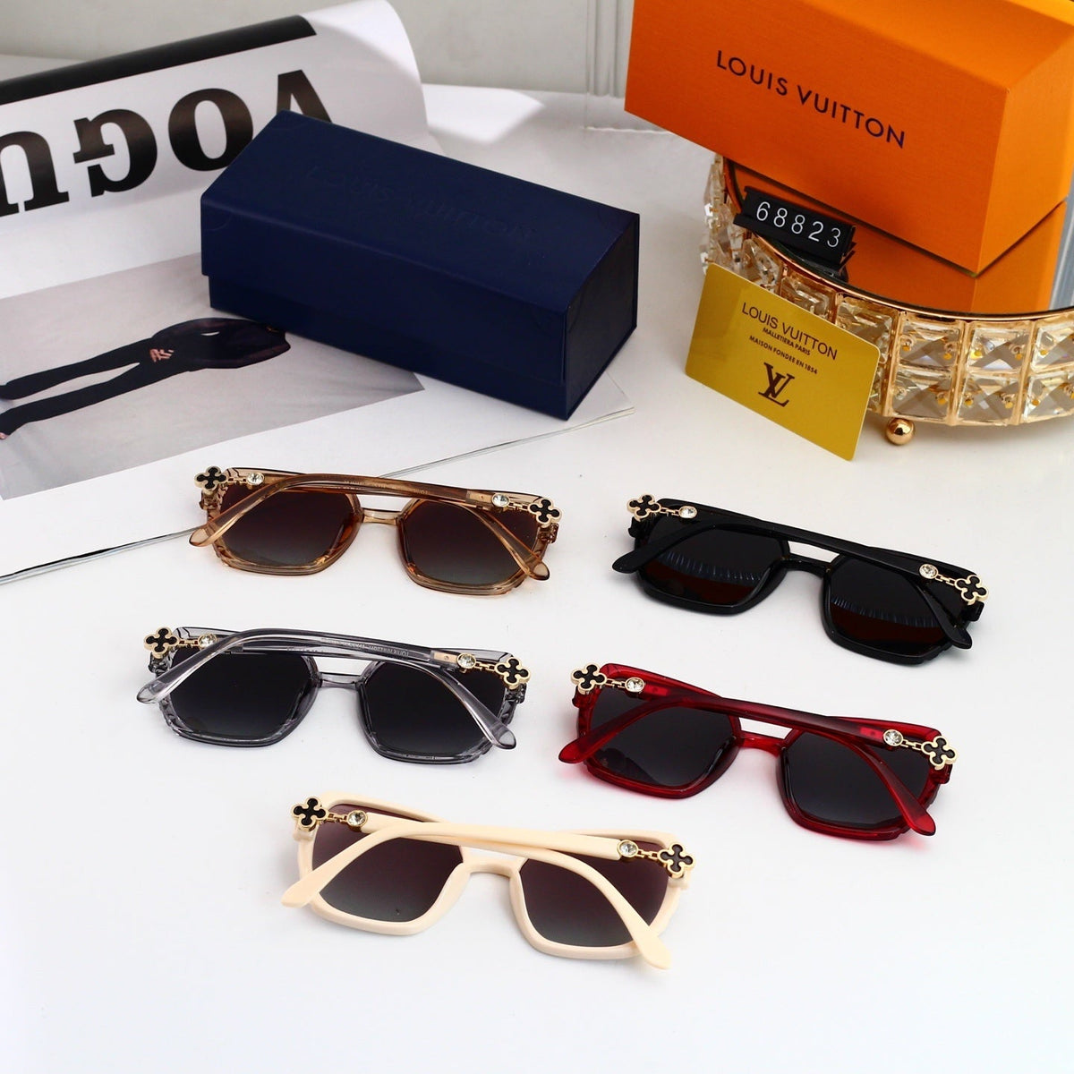 Vintage Oversized Fashion Sunglasses in Multiple Colors 68823