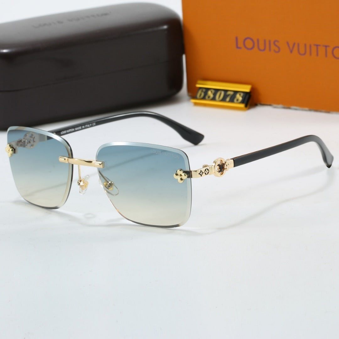 Clover Stud Rimless Sunglasses