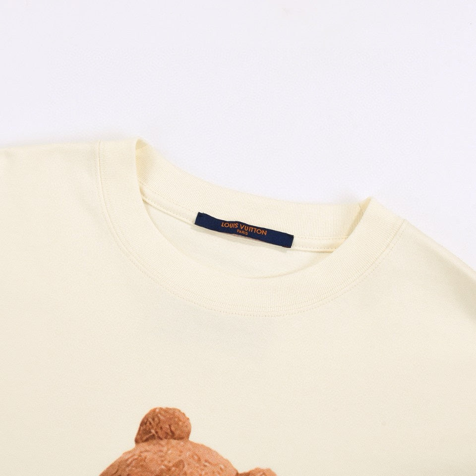 Bear print fashion t-shirt