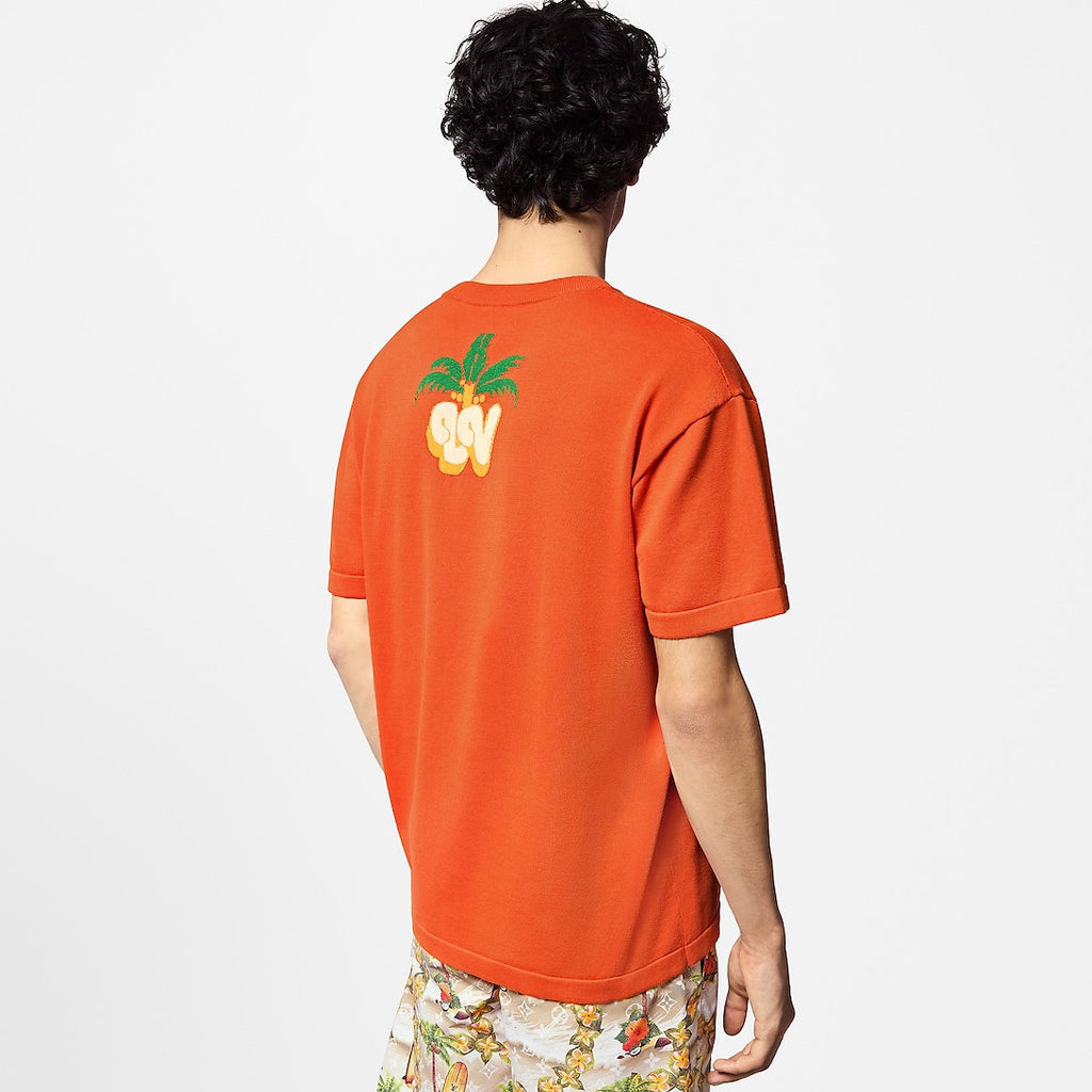 Coconut tree knitwear t-shirt