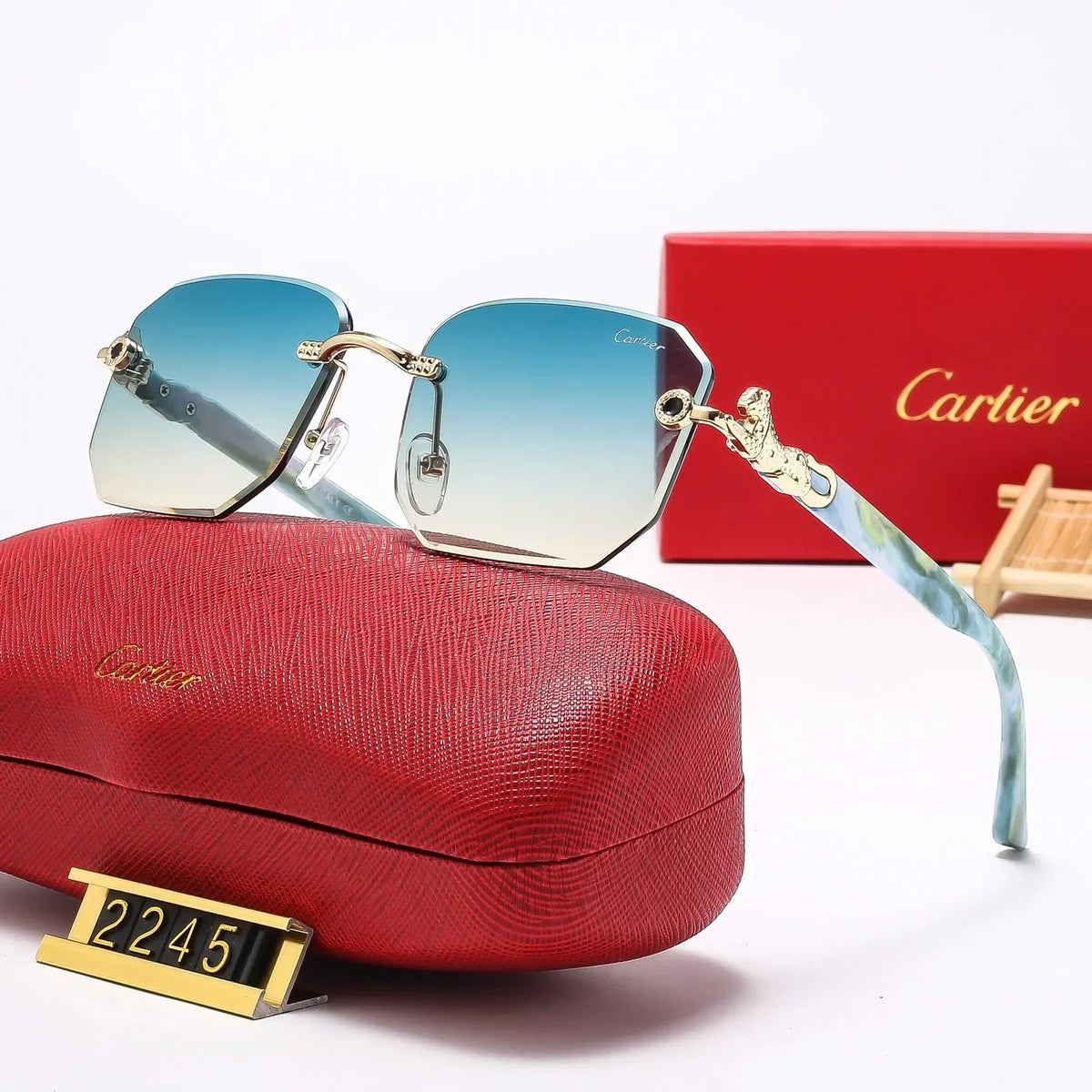 7 Colors Fashion  frameless square Sunglasses  2245