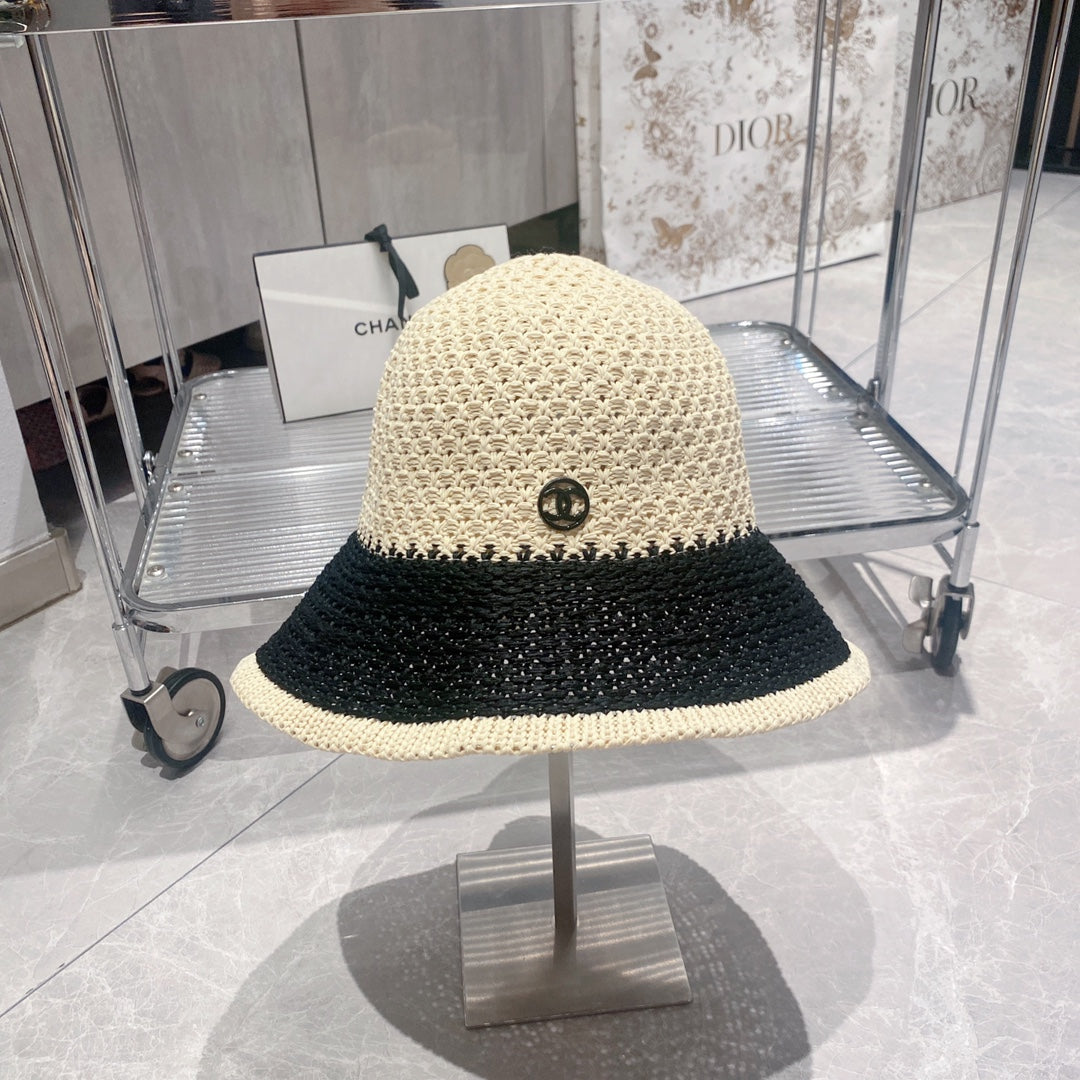 Fashion Straw Bucket Hat