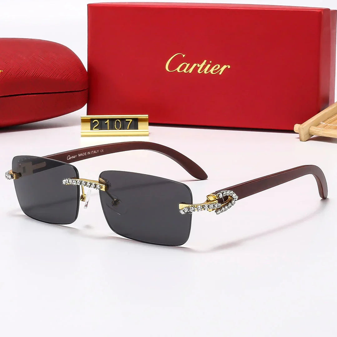 6 Colors Diamond Frameless Sunglasses 2107
