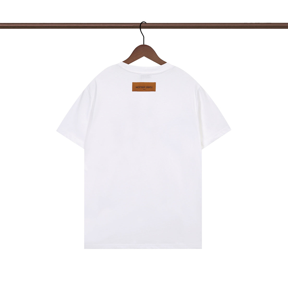 Fashion asymmetric checkerboard T-shirt
