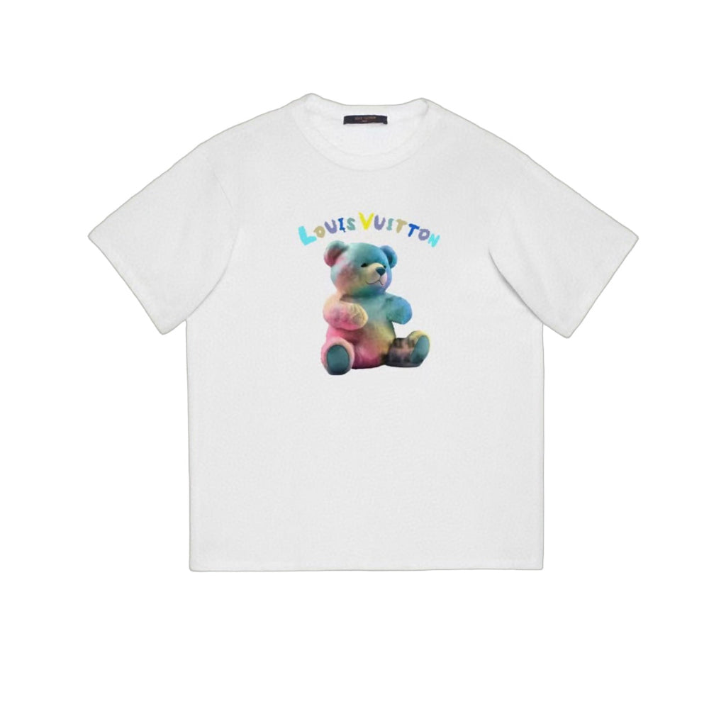 Colorful bear prints t-shirt