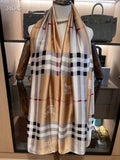 Classic Plaid Silk Scarf