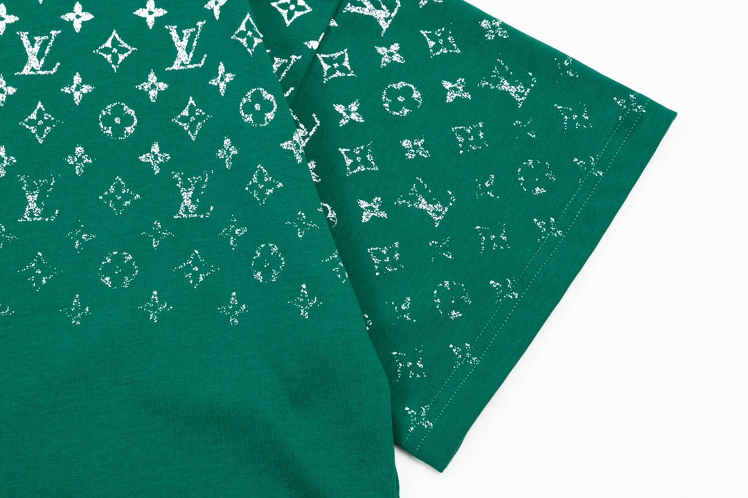 Gradient monogram print T-shirt